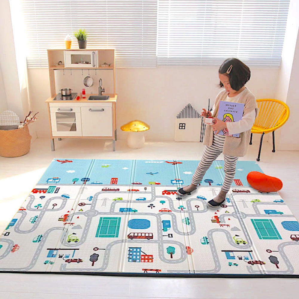 Autumnz PE Foldable Baby Playmat (Dimension 180cm x 200cm x 1.5cm